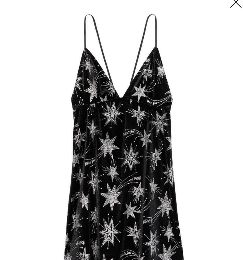 VS Very Sexy Velvet Star Slip **Brand New w/ tags*